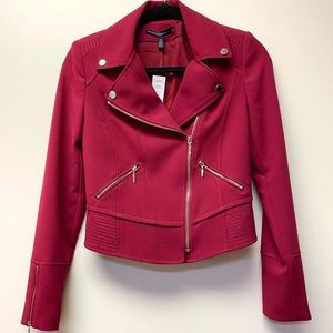 Red WHBM essential Moto jacket